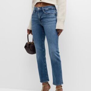 Frame Denim Blue Straight Leg Jeans